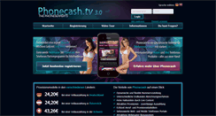 Desktop Screenshot of phonecash.tv