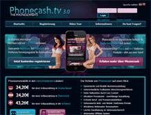 Tablet Screenshot of phonecash.tv